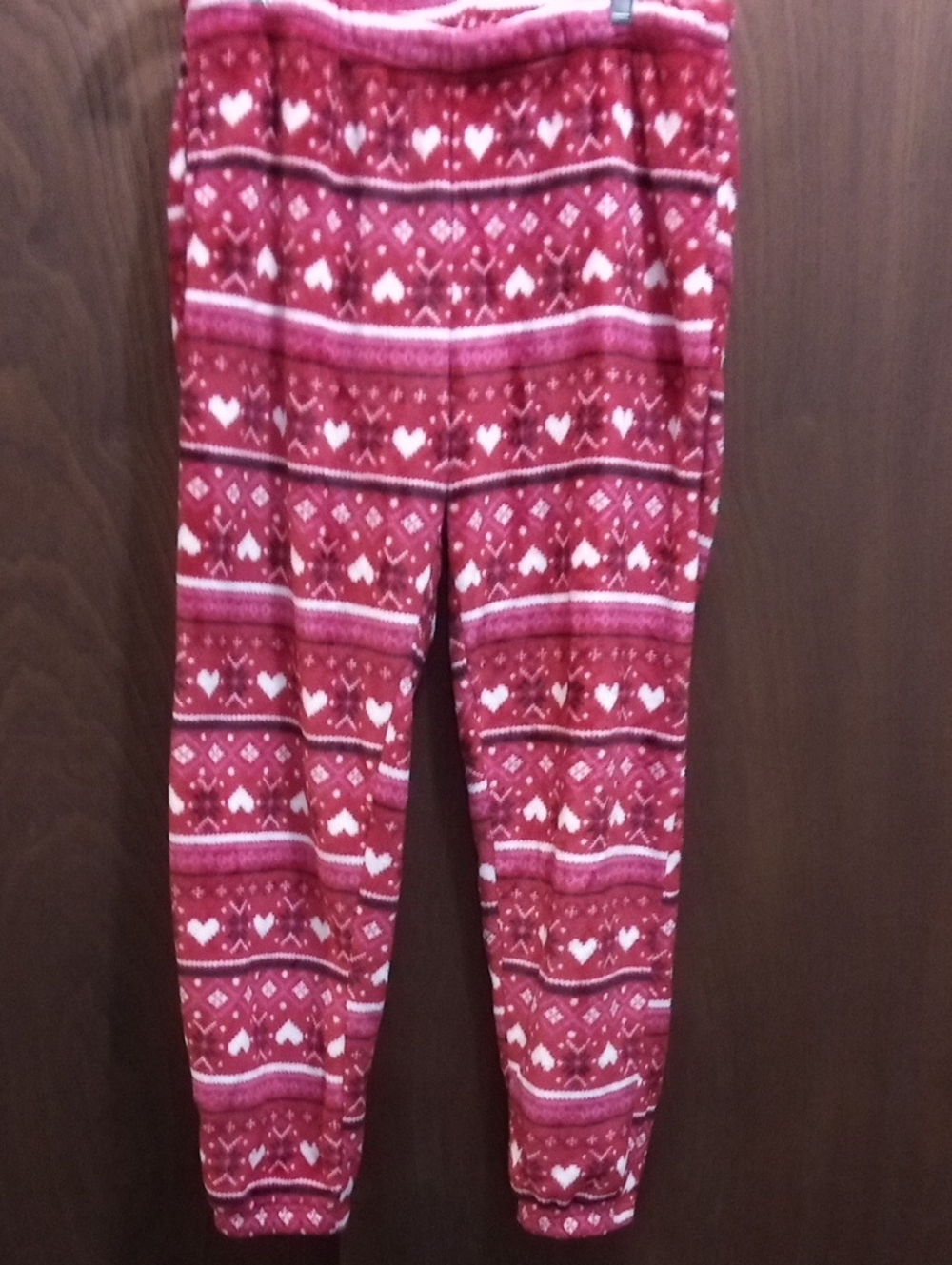 Cozy Red Heart Fleece Pajama Set - Picture 5 of 12